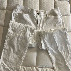 J Jill White Boyfriend Jeans Size 16